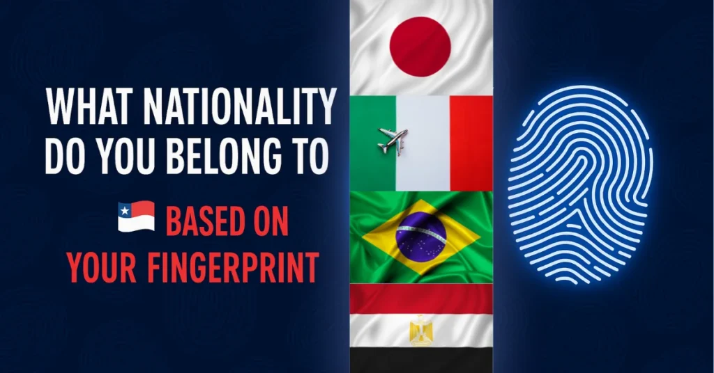 What Nationality Do You Belong To Based On Your Fingerprint?