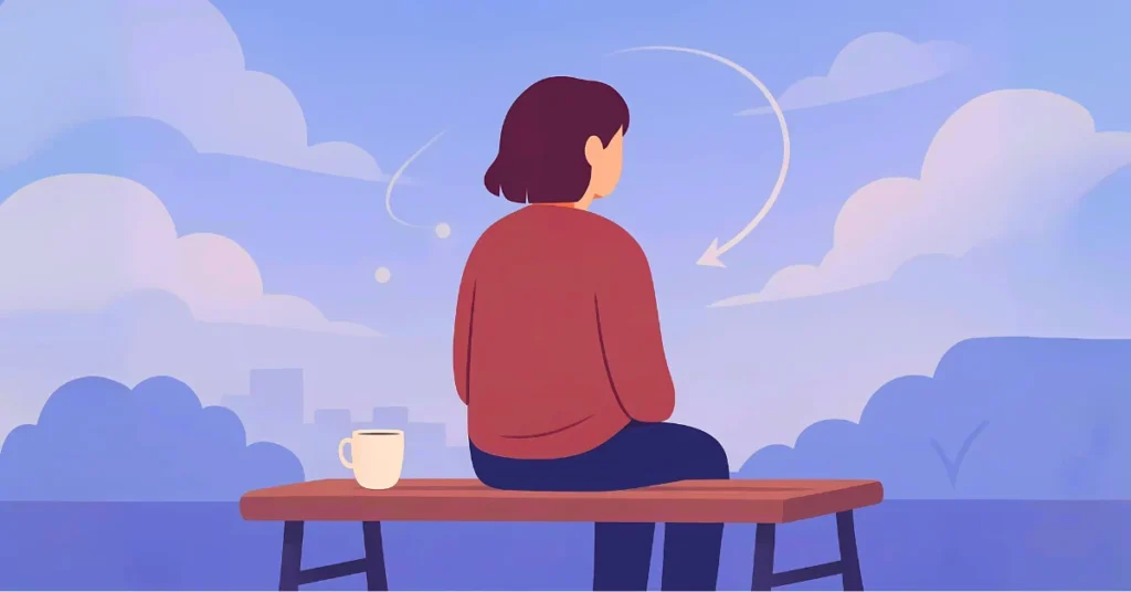 alone girl in 2d cartoon